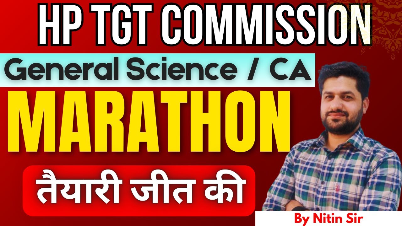 HP TGT Commission (Arts) 2025 | Marathon (Class-1) | Science & CA | #hptgtcommission #hptgtarts