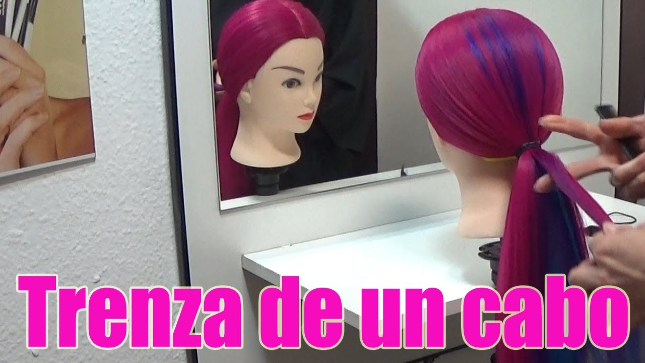 Cómo hacer una trenza de un cabo