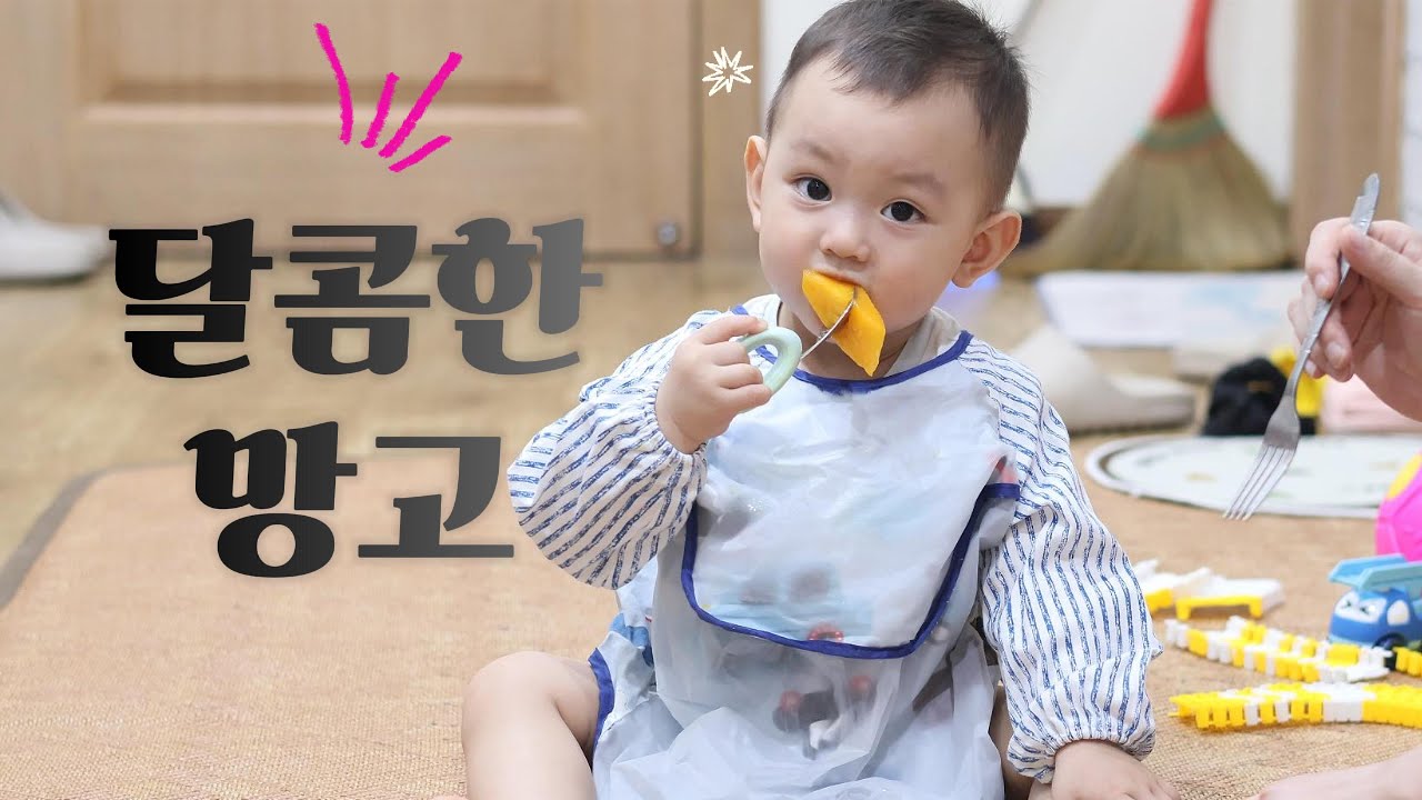 달콤한 망고_망고 먹방 준우 ! _ 아니, 아빠의 망고 먹방  ㅋㅋ
