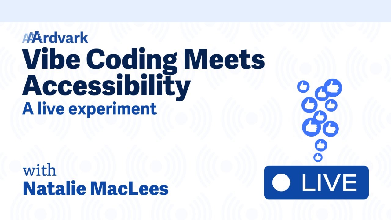 Vibe Coding Meets Accessibility: A Live Experiment