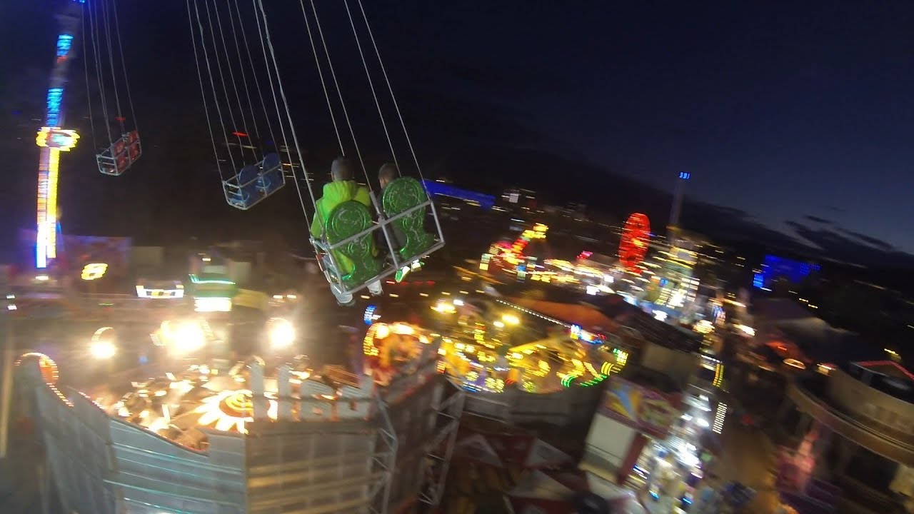 AK RIDES Sky Flyer (Radosztics - Rieger) Herbst Urfahranermarkt Linz 2017 POV Onride