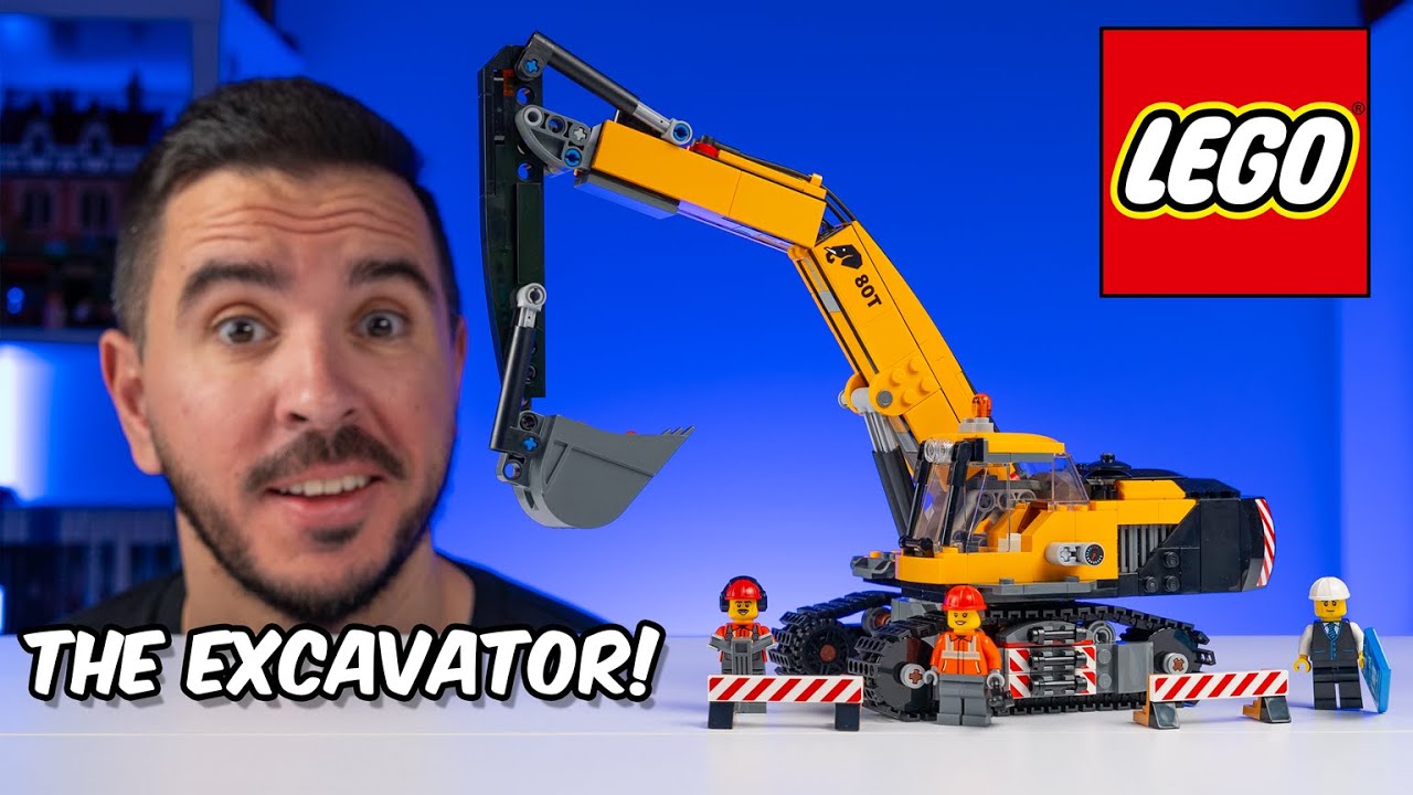 The TOY || LEGO City 60420 Yellow Construction Excavator