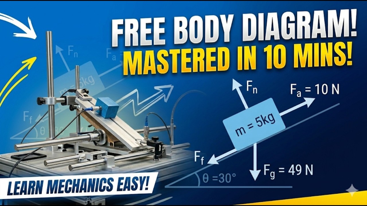 Free Body Diagram in 12 Minutes | Complete Concept + Examples