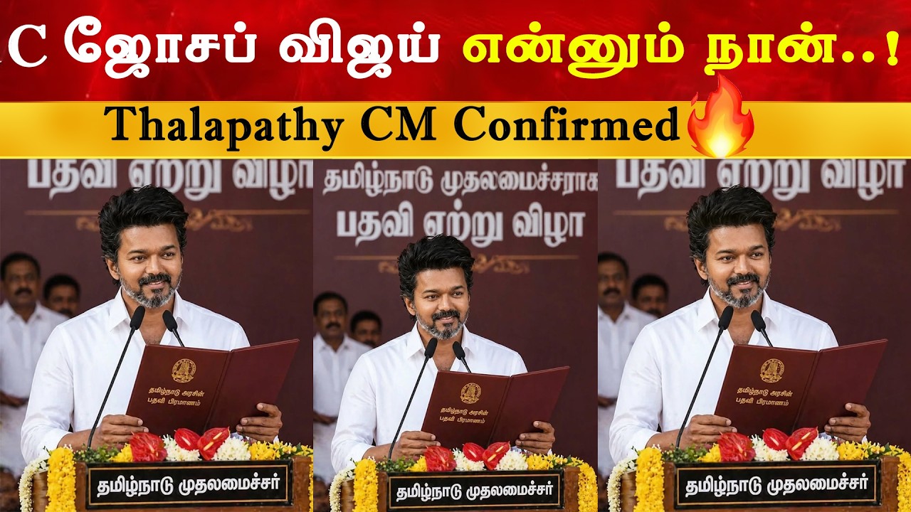I, C. Joseph Vijay - Thalapathy CM Confirmed | TVK | ADMK DMK Alliance