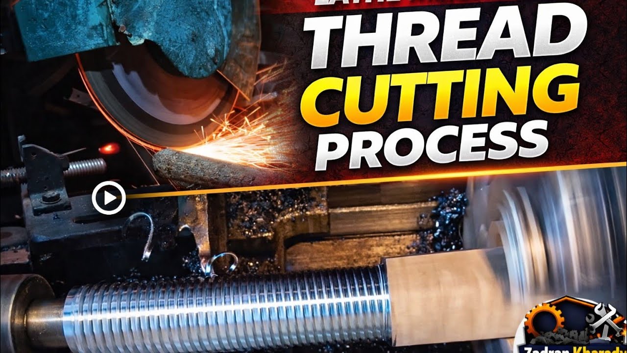Big Nut Bolt Making on Lathe Machine | Thread Cutting Process