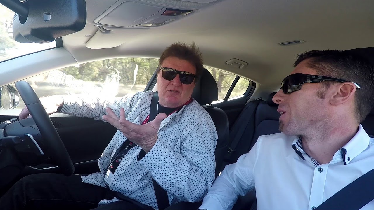 Kia Stinger  at Wakefiled Race Track, Australia with Cody Crocker and Alan Zurvas and Grant Edwards