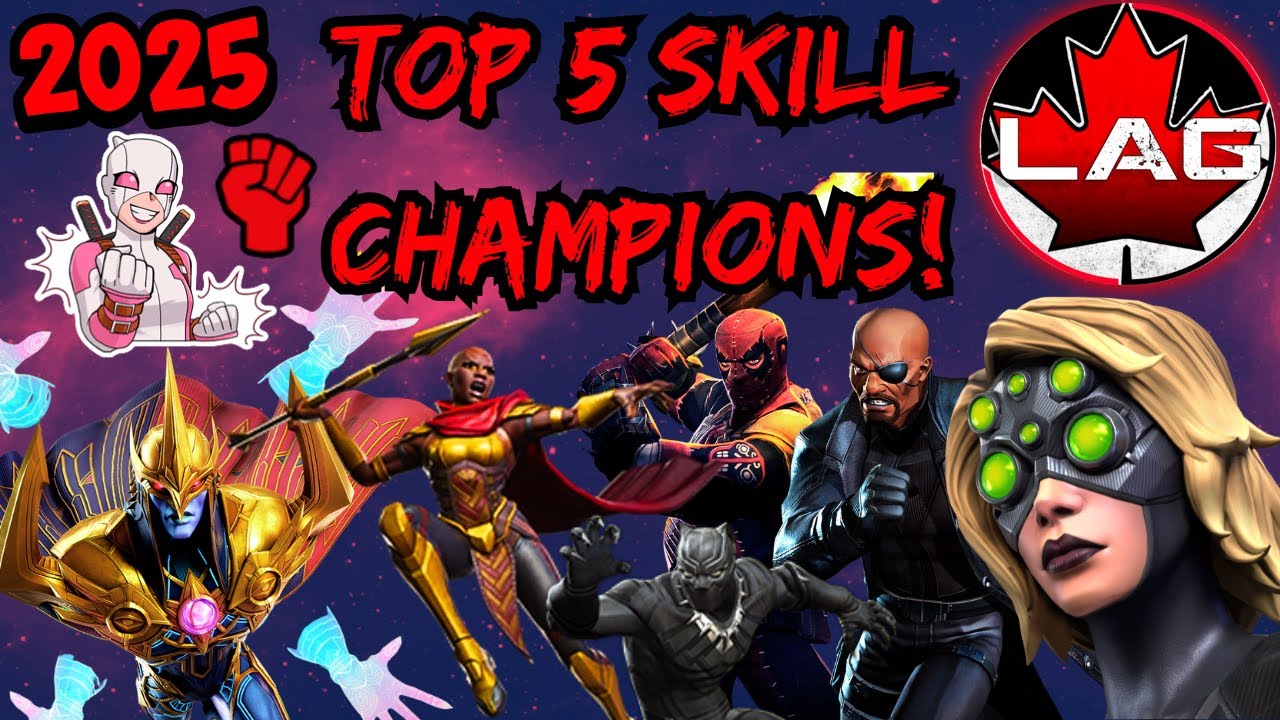 Top 5 BEST Skill Champions In Marvel Contest of Champions Ranked!! Summer 2025 (7⭐ Class Rankings)