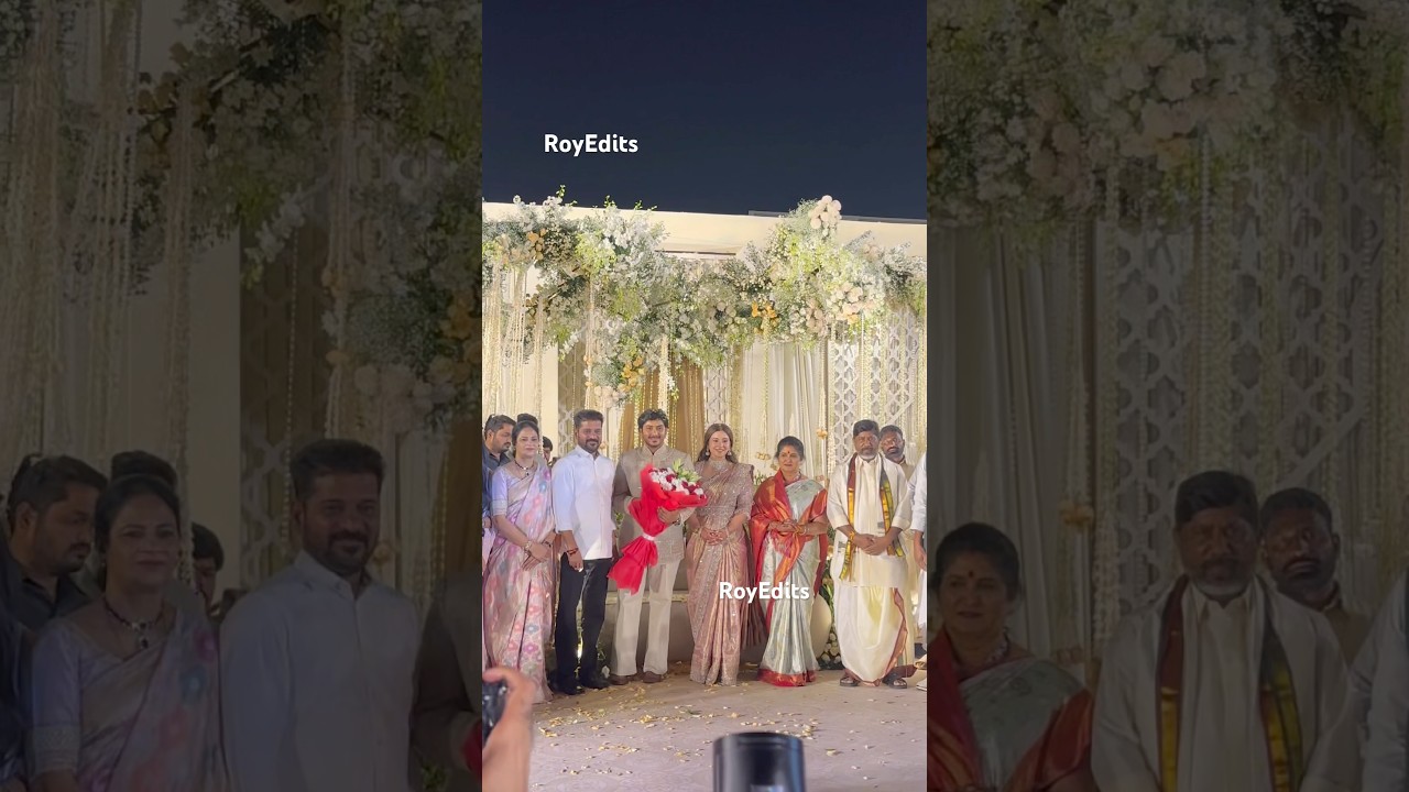 CM Revanth Reddy At Deputy CM Son Engagement #shorts #cm #revanthreddy #congress
