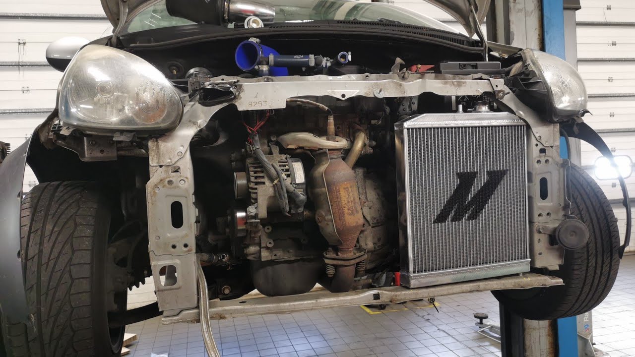 AYGO/C1/107 MISHIMOTO RADIATOR INSTALL!