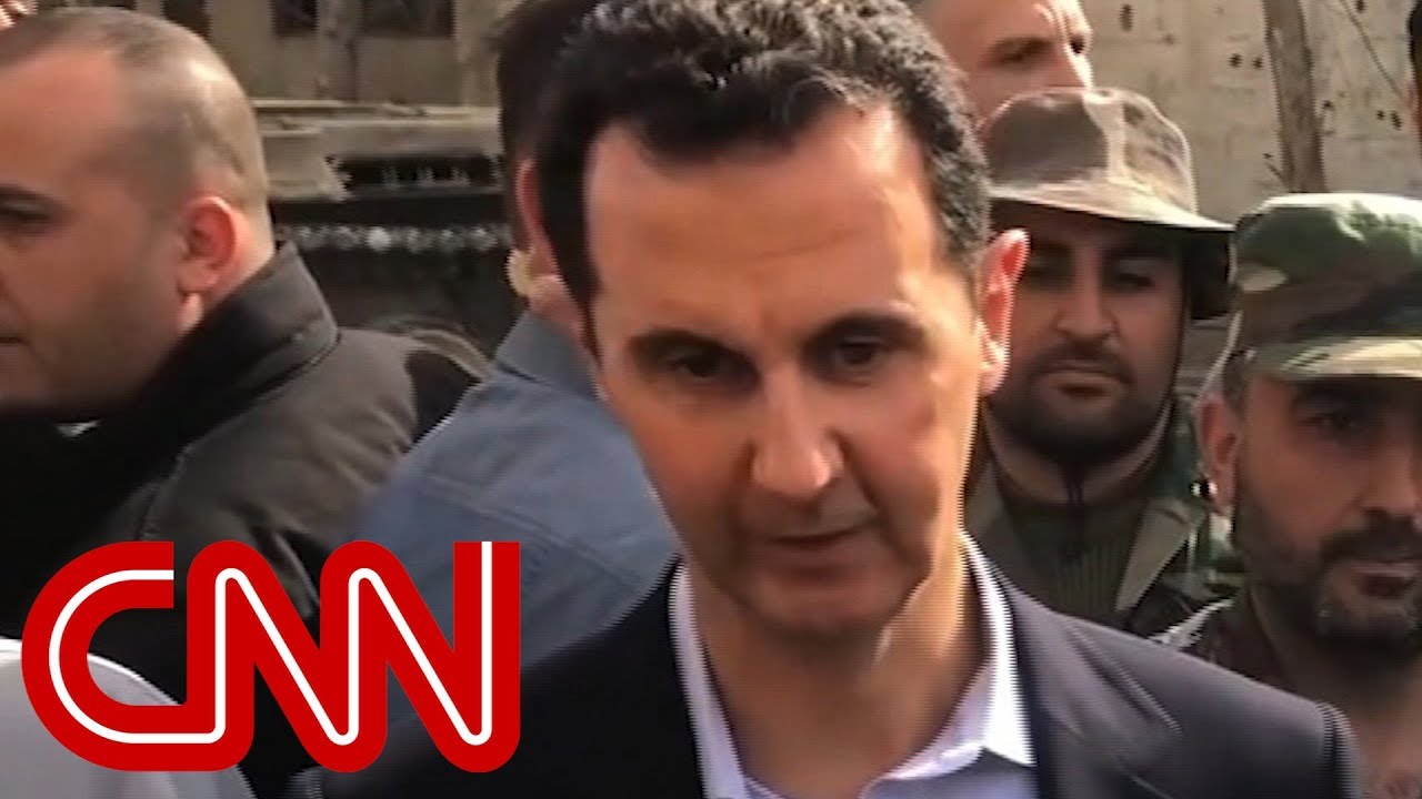 Syria's Assad films visit to war-torn Eastern Ghouta