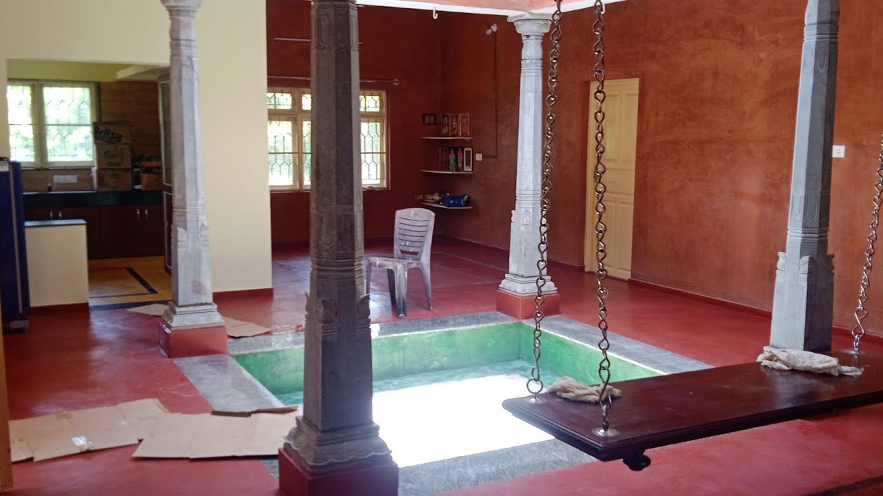 தொட்டி கட்டு செம்மண் வீடு ரெட் ஆக்சைடு தரை