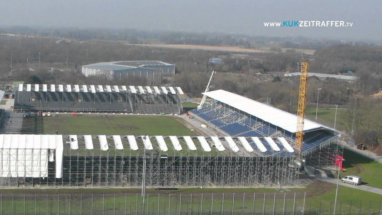 Fußballstadion in Düsseldorf (airberlin world) - kukzeitraffer.tv