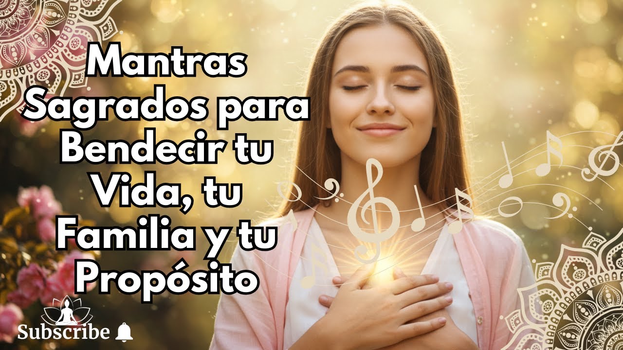Mantras Poderosos para Bendecir tu Vida– Música para Agradecer, Sanar y Manifestar