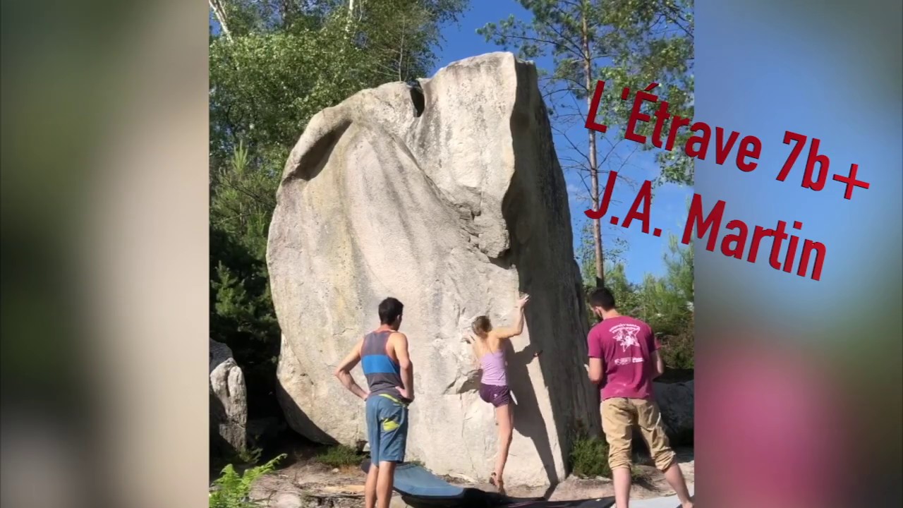 L'Étrave - 7b+ - Fontainebleau (J.A. Martin)