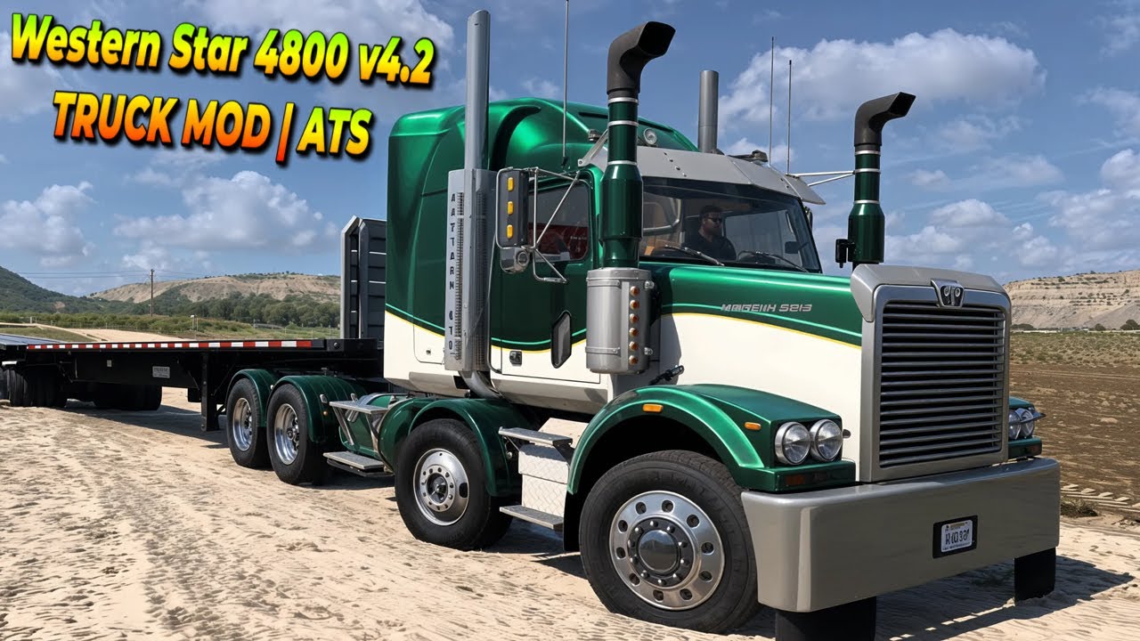 Western Star 4800 v4.2 Truck Mod Review | ATS Gameplay 4K