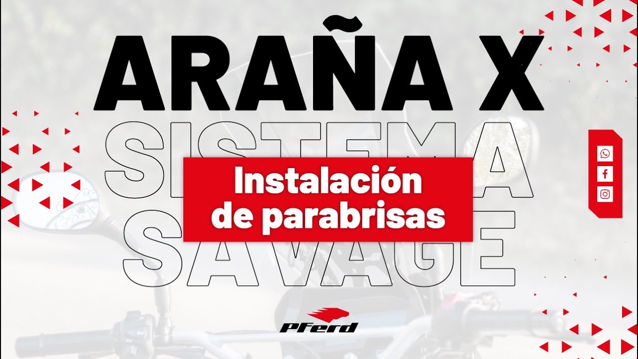 INSTALACIÓN DE PARABRISAS EN ARAÑA SISTEMA PARABRISAS SAVAGE® PFERD®