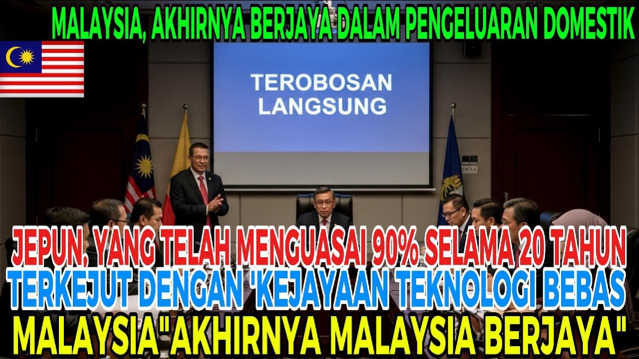 Teknologi impian yang ditinggalkan AS dan Jerman—kejayaan MALAYSIA memukau dunia.