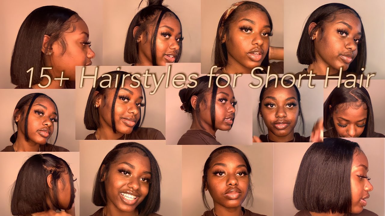 Hairstyles for Straight Short Hair l Tiana Shannell
