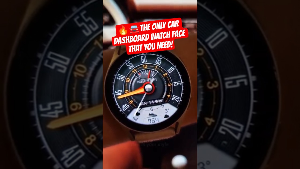 🔥 The ONLY CAR Dashboard Watch Face That You NEED! 🚘 WB Auto by WatchBase 