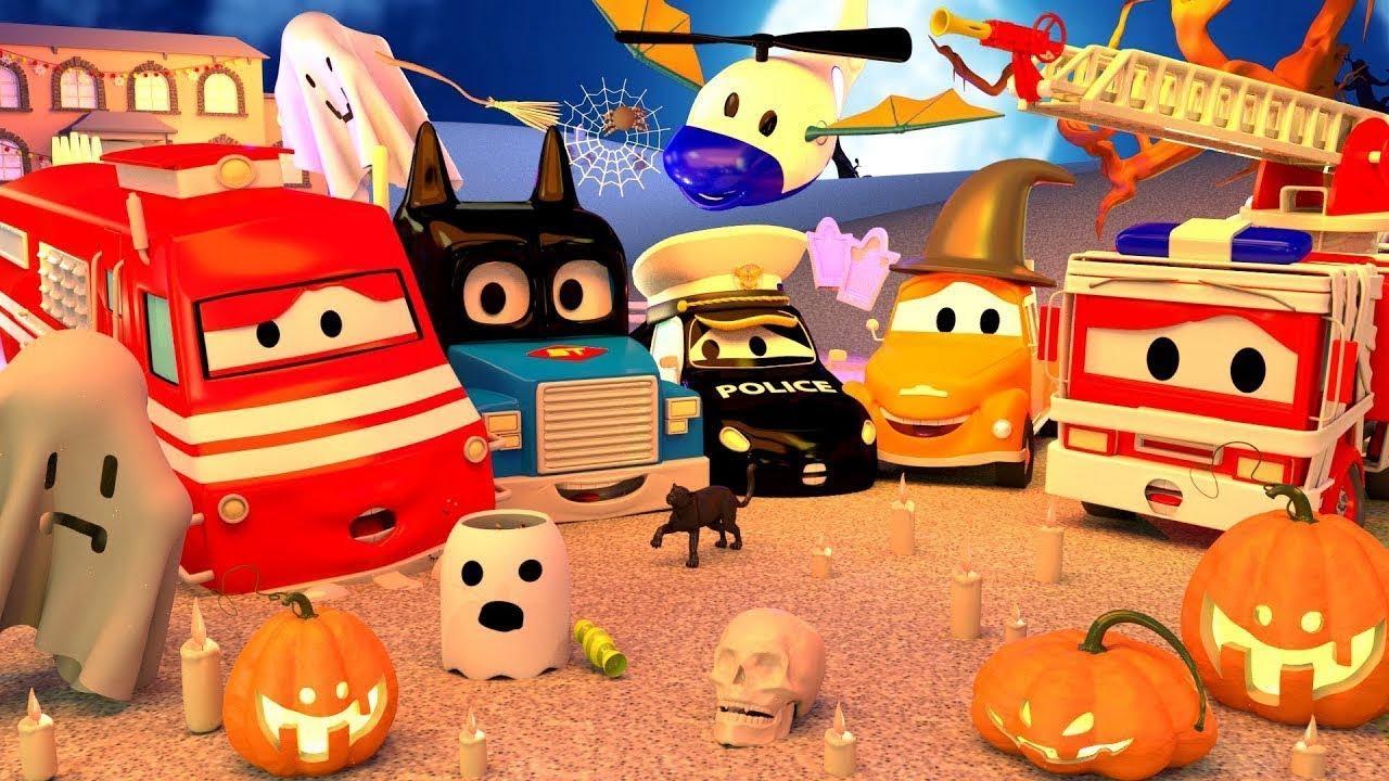 ผีหลอกเด็กๆ ในคาร์ซิตี้ พิเศษวันฮาโลวีน 👻 HALLOWEEN video for kids 🎃วิดีโอฮาโลวีนสำหรับเด็ก