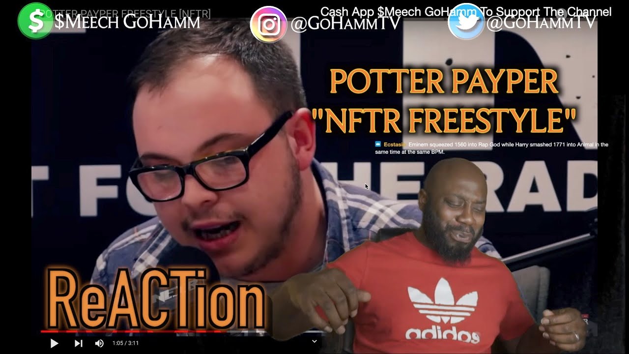 American Reacts | POTTER PAYPER - NFTR Freestyle [GoHammTV]