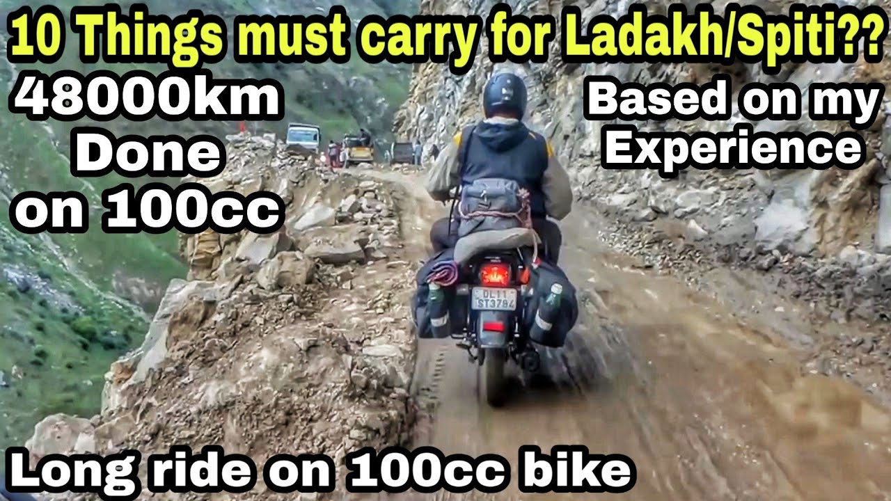 How to Prepare 100cc for Ladakh | Spiti | Hero Splendor plus | Things to carry | Long ride on 100cc