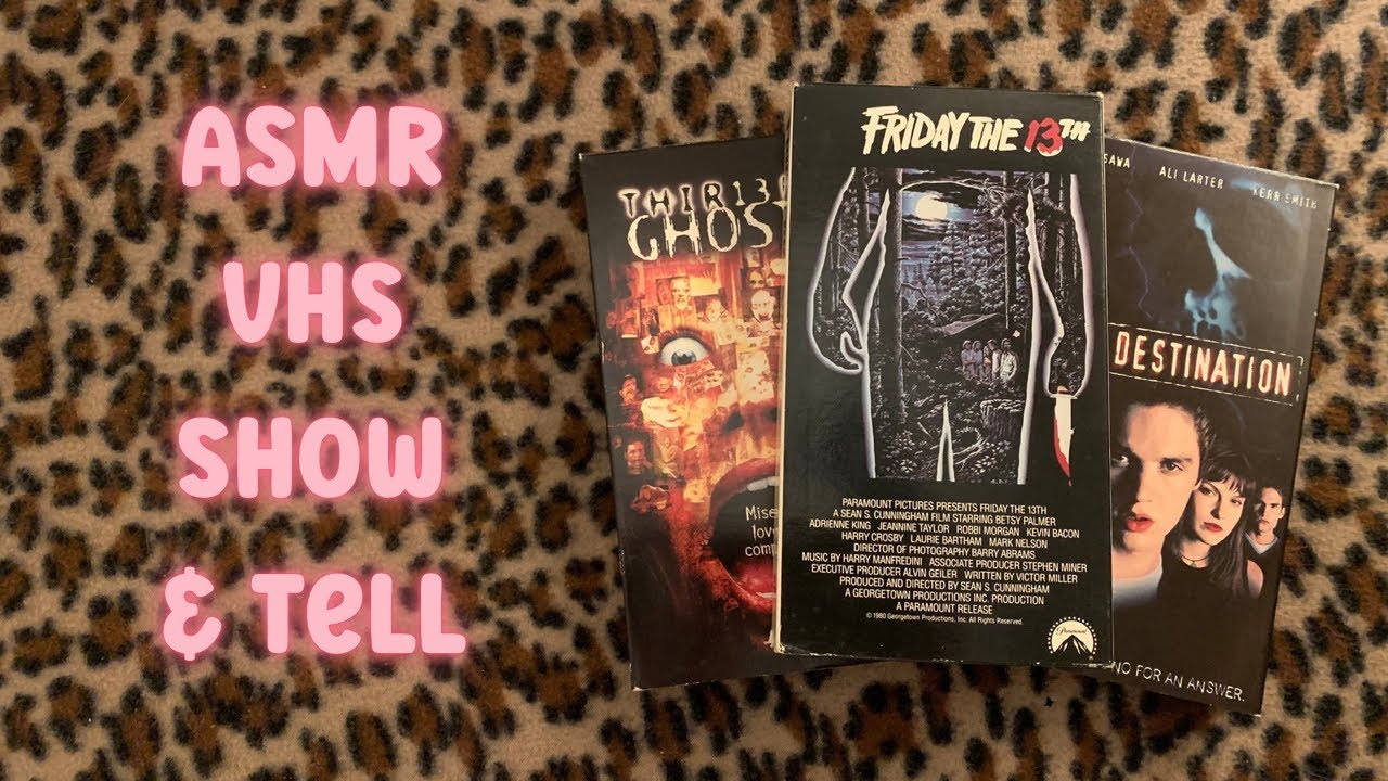 ASMR Show + Tell VHS Videos Horror Movie Collection