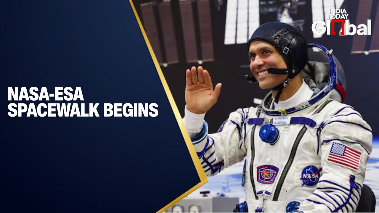 LIVE: NASA&rsquo;s Anil Menon, ESA&rsquo;s Sophie Adenot Begin ISS Spacewalk to Replace Antenna