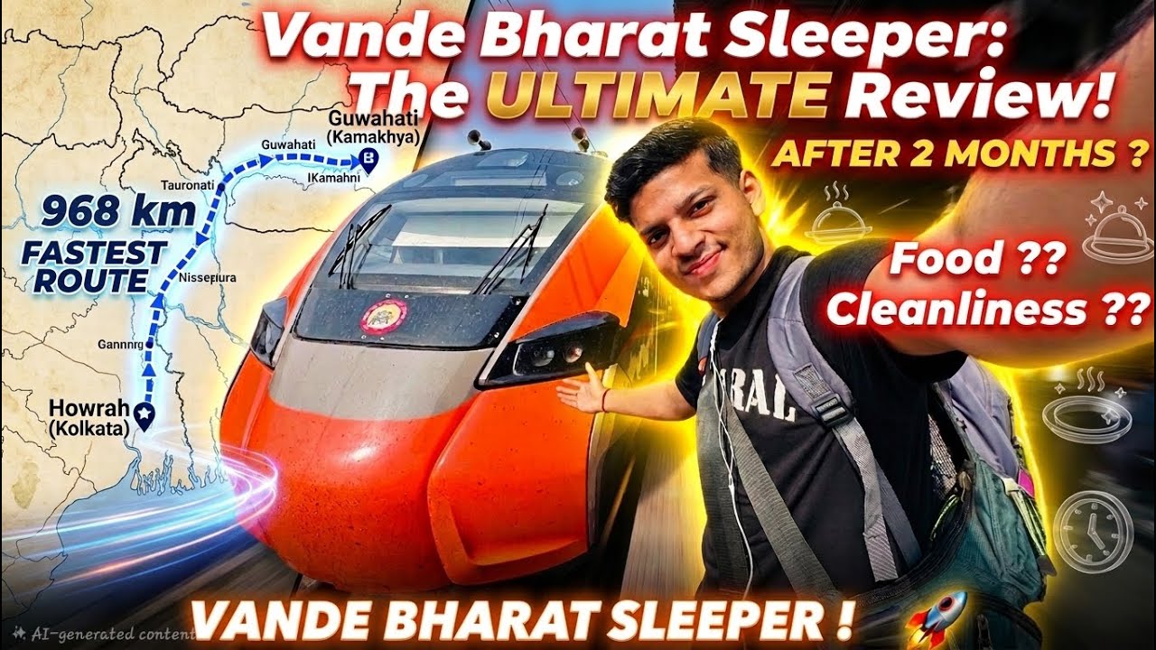 Sleeper Vande Bharat Express :  Howrah to Kamakhya Full Journey Review