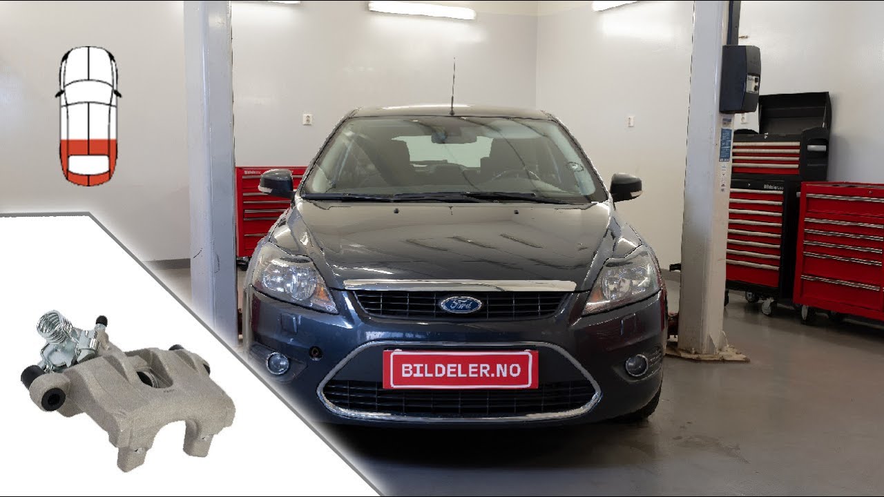 Ford Focus(II DA): Hvordan bytte bremsecaliper bak - 2004 og nyere modeller
