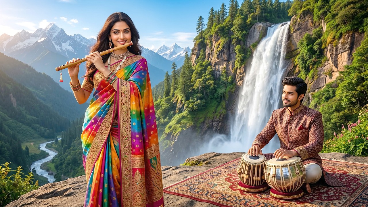 Calming Indian Flute & Sitar – Spiritual Relaxation Music