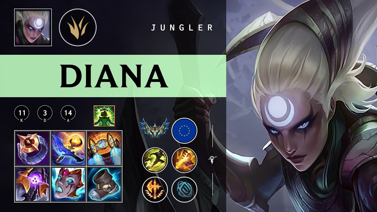 Diana Jungle vs Rek'Sai - EUW Challenger Patch 26.05