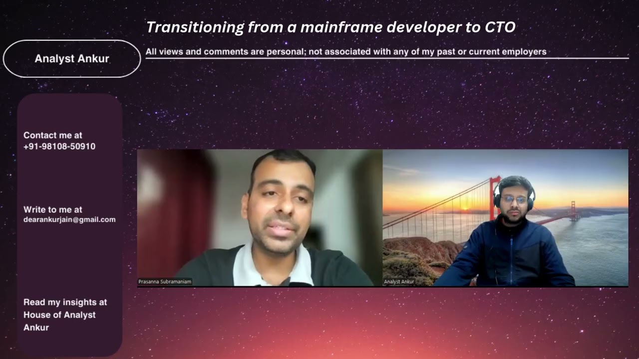 Part 2 of the conversation with Mr. Prasanna Subramaniam, CTO FYL91