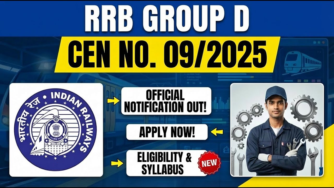 RRB GROUP D | OFFICIAL NOTIFICATION
