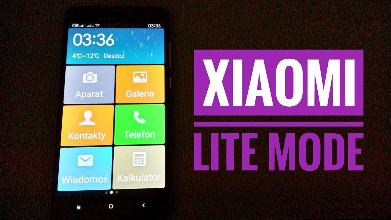 Xiaomi Redmi Note 4X - Xiaomi Lite Mode / Seniors Mode (Xiaomi Tryb Lite / Android dla senior&oacute;w)