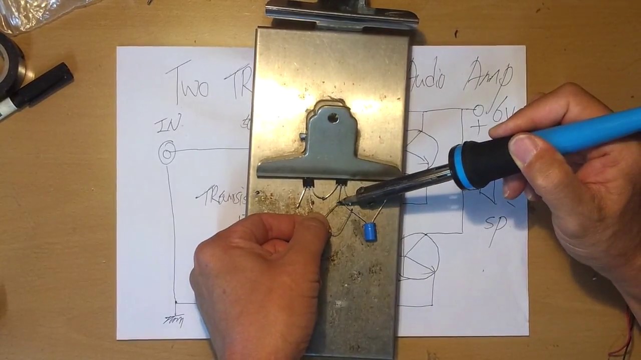 TR 2개로 쩌렁 쩌렁 울리는 초간단 앰프만들기