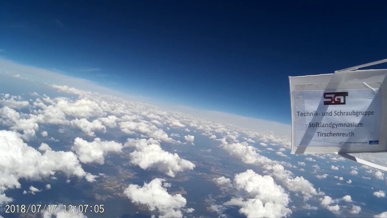 Stiftland-Gymnasium Tirschenreuth startet Wetterballon in die Stratosph&auml;re Teil 2