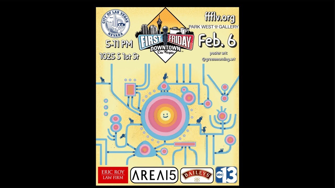 First Friday festival February 2026 Arts District Las Vegas 🖼️❤️