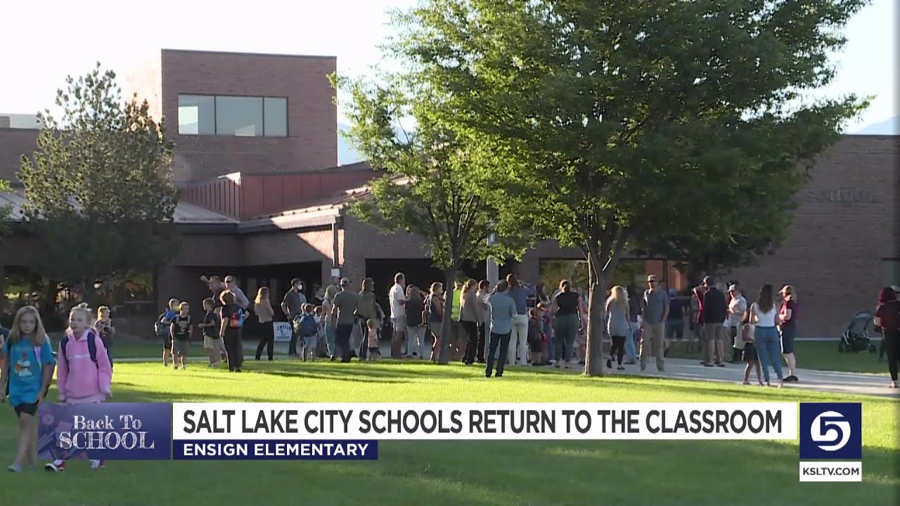 SLC elementary school welcomes its students back to class