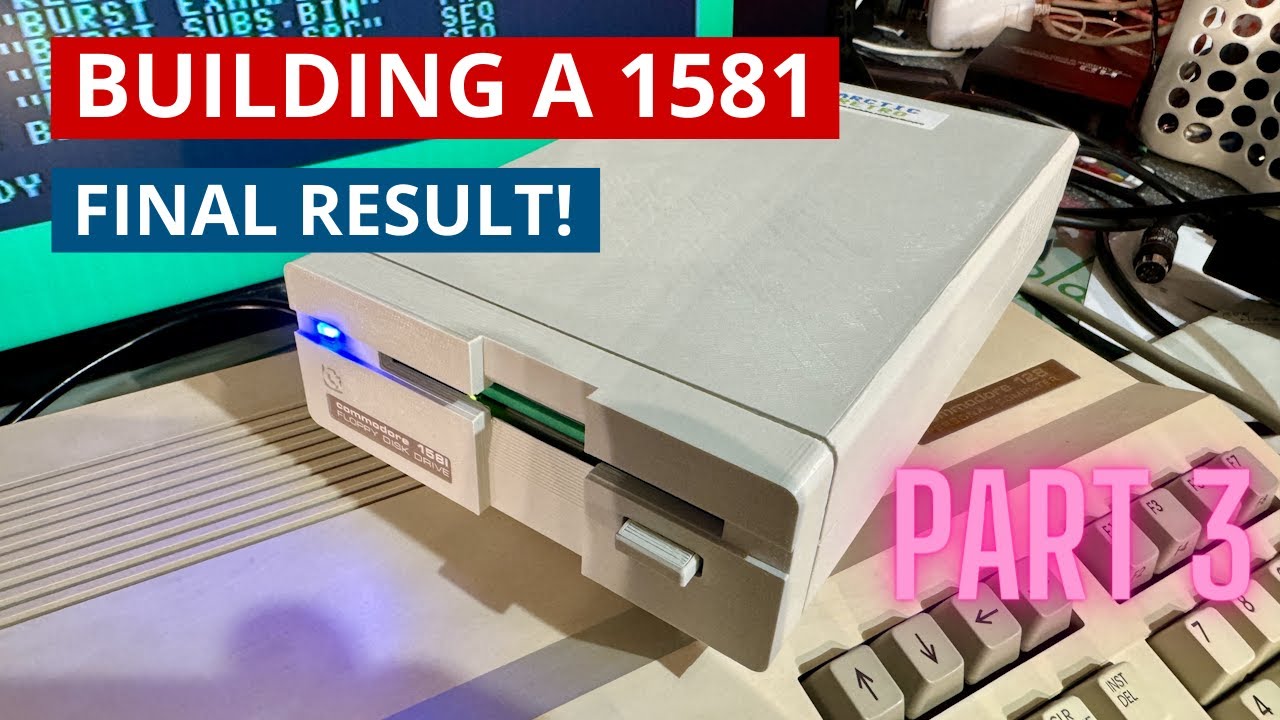 Building a 1581 floppy disk drive - Part 3 - More testing, 3D case, and final result!