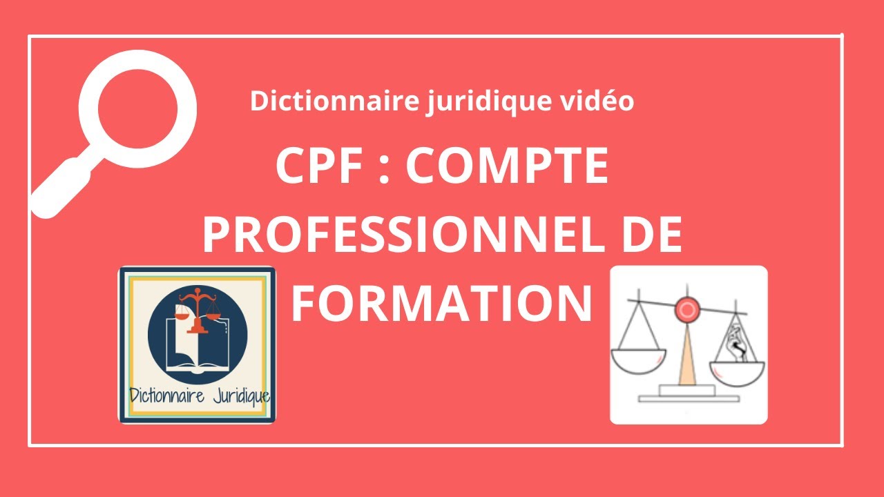 CPF, compte professionnel de formation 🔤