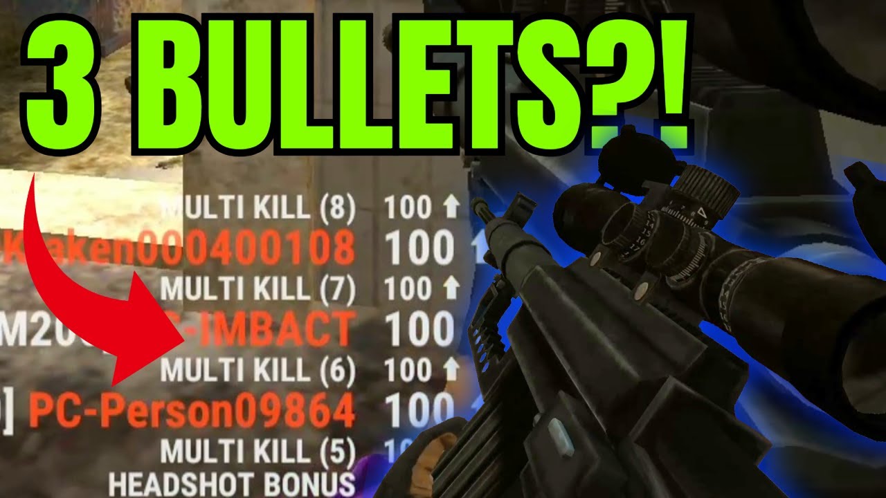 39 SECOND SNIPING NUKE with INSANE multi kill! Bullet Force
