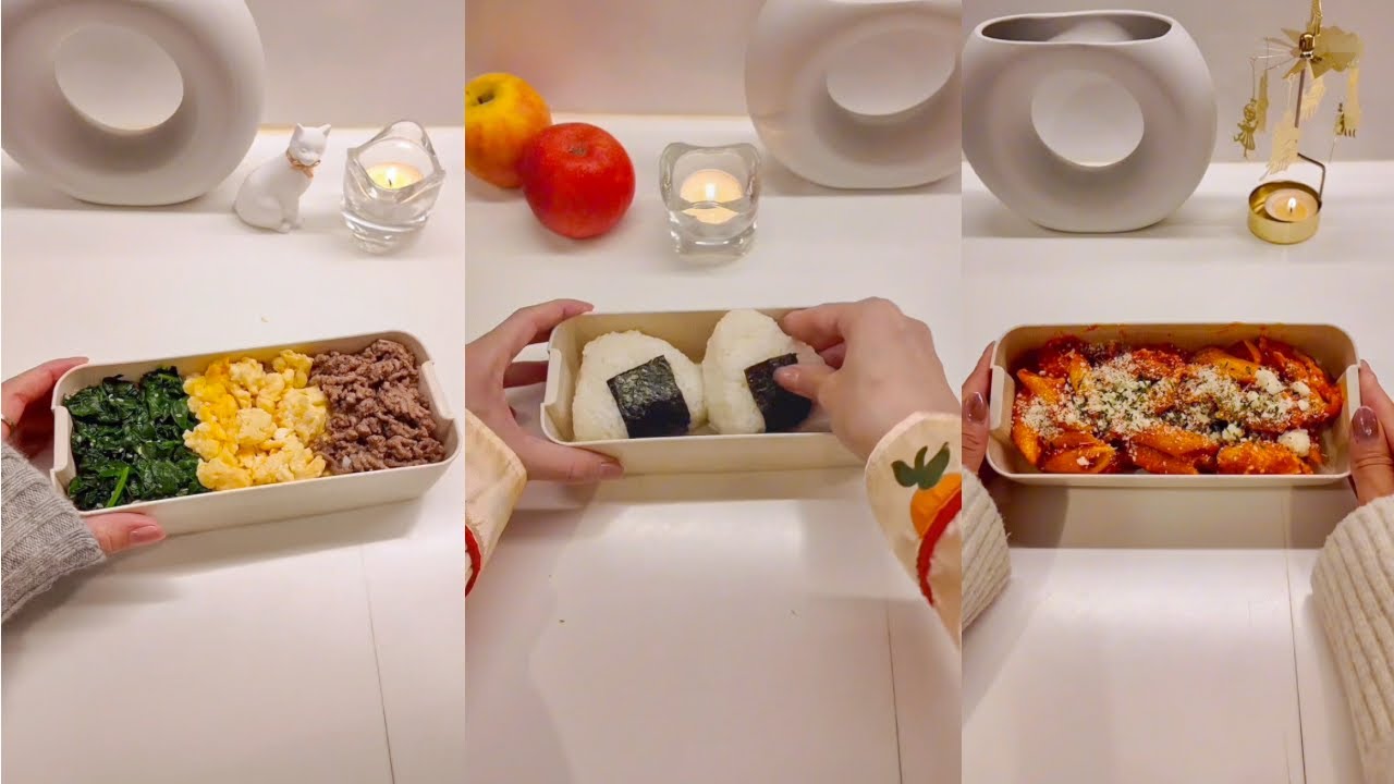 [ASMR] Pack my lunch with me 🍙🍱 Bento compilation