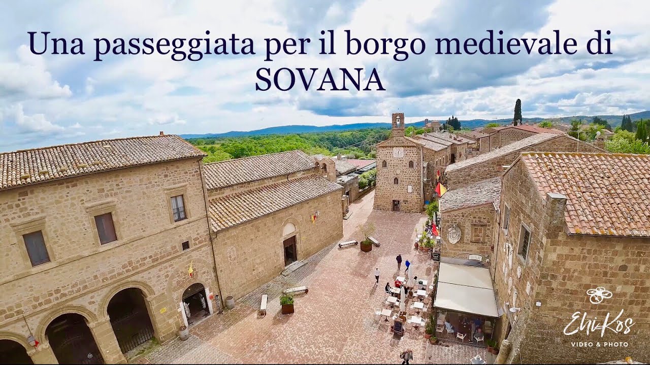 #Borghi pi&ugrave; belli d&rsquo;Italia: #SOVANA, idilliaco #borgo #medievale nella #MAREMMA #TOSCANA | drone 4K