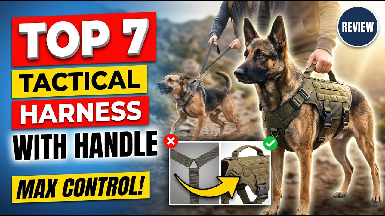 Top 7 best tactical dog harness with handle review 2026 latest (Unexpected) control powerful dogs