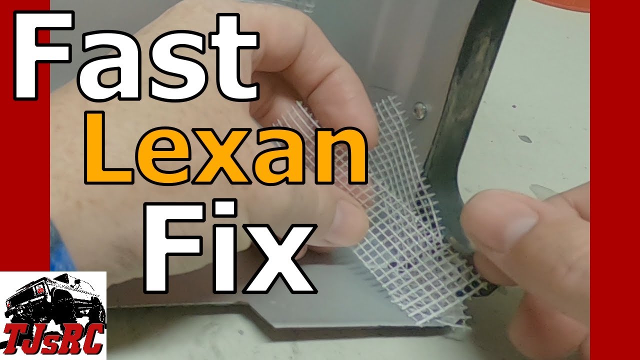Quickly repair a cracked RC car body - DIY with shoe Goo and fiber tape