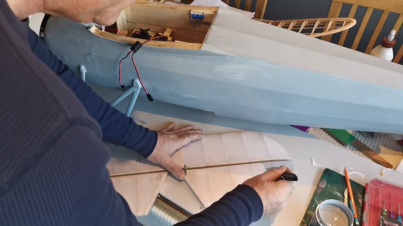 Household emulsion for RC finish :Building blog Jungmeister :