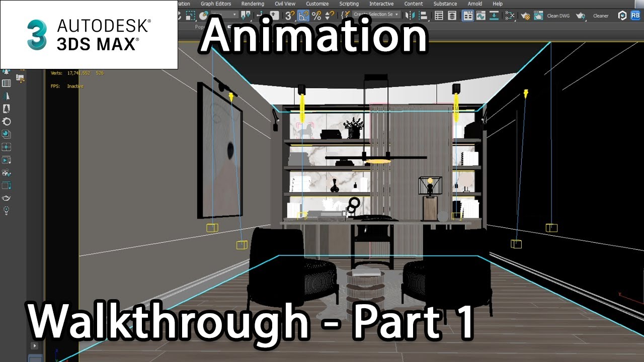 Creating an ArchViz Scene: Animation Walkthrough – Part 1 - Lesson 7 / 8