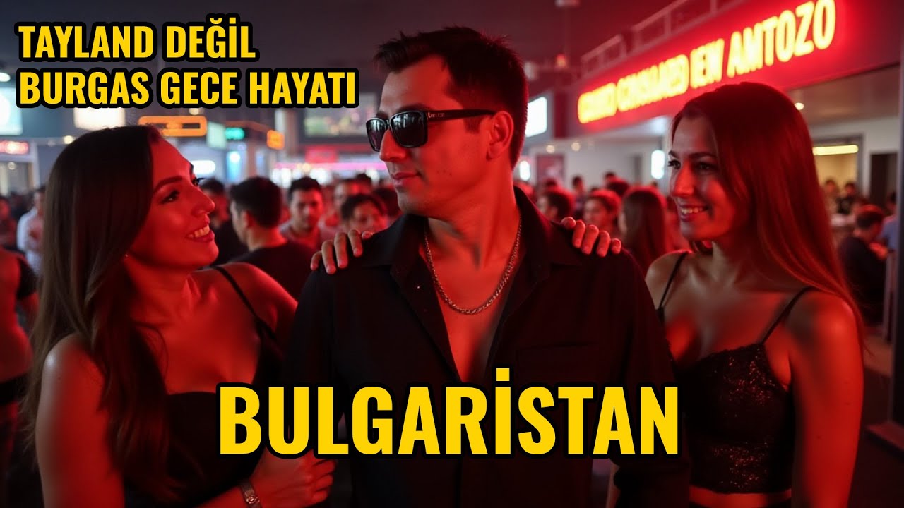 BULGARİSTAN BURGAS'DA TAYLAND GİBİ GECE HAYATI BURGAS SUNNY BEACH SLANCHEV BRYAG