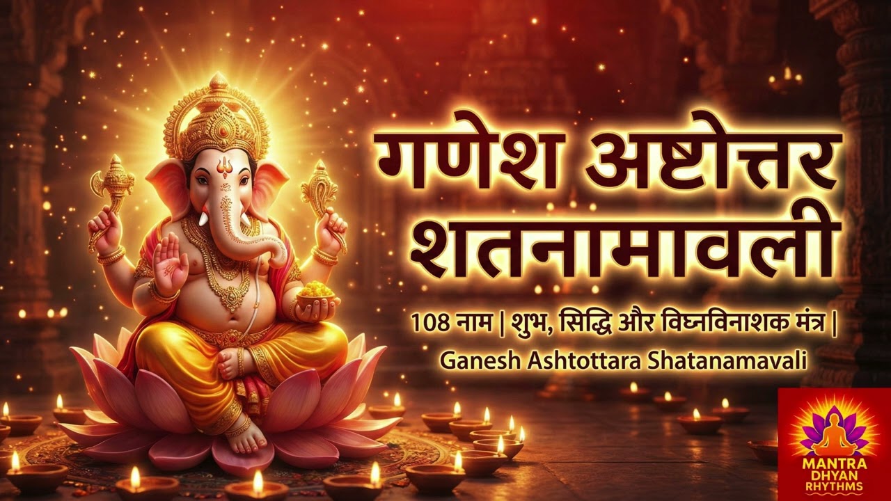 गणेश अष्टोत्तर शतनामावली 108 नाम शुभ, सिद्धि और विघ्नविनाशक मंत्र | Ganesh Ashtottara Shatanamavali